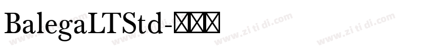 BalegaLTStd字体转换