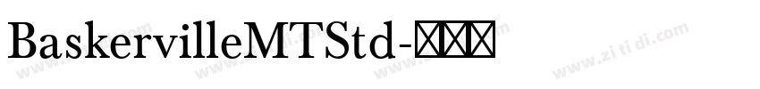 BaskervilleMTStd字体转换