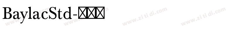 BaylacStd字体转换