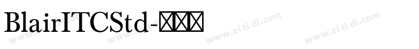 BlairITCStd字体转换