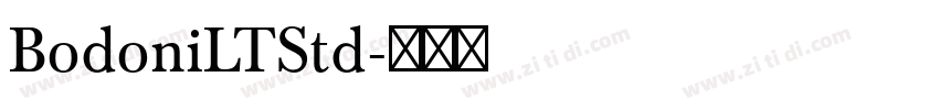 BodoniLTStd字体转换