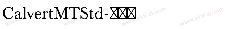 CalvertMTStd字体转换