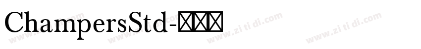 ChampersStd字体转换