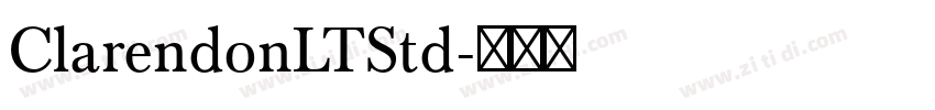 ClarendonLTStd字体转换