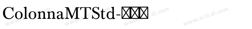 ColonnaMTStd字体转换