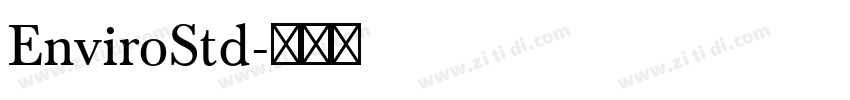 EnviroStd字体转换