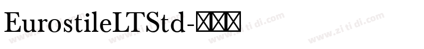 EurostileLTStd字体转换