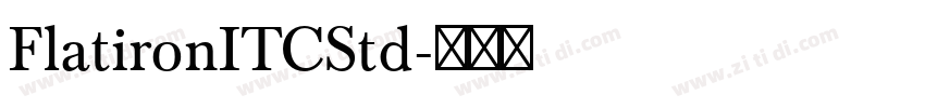 FlatironITCStd字体转换