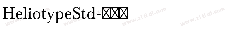 HeliotypeStd字体转换