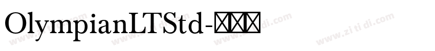 OlympianLTStd字体转换