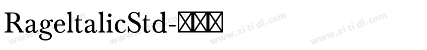RageltalicStd字体转换