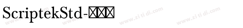 ScriptekStd字体转换