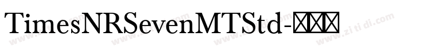 TimesNRSevenMTStd字体转换