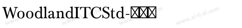 WoodlandITCStd字体转换
