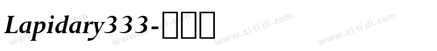 Lapidary333字体转换