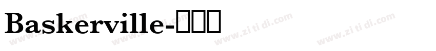 Baskerville字体转换