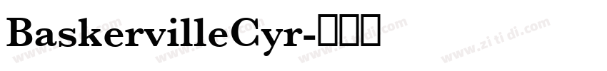 BaskervilleCyr字体转换
