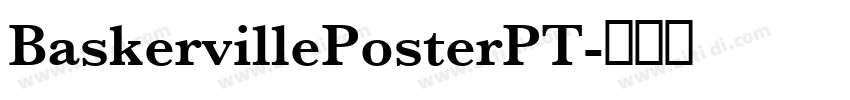 BaskervillePosterPT字体转换
