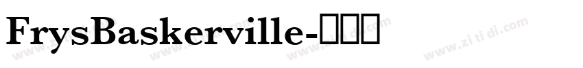 FrysBaskerville字体转换