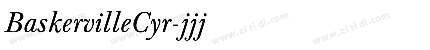 BaskervilleCyr字体转换