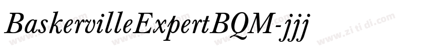 BaskervilleExpertBQM字体转换