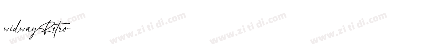 widwayRetro字体转换