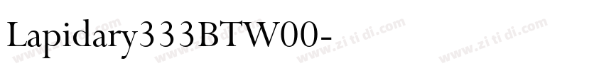Lapidary333BTW00字体转换