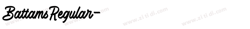 BattamsRegular字体转换