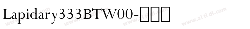 Lapidary333BTW00字体转换