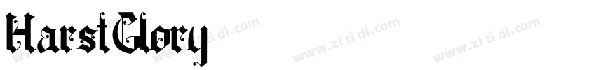 HarstGlory字体转换