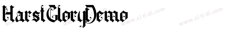 HarstGloryDemo字体转换 HarstGloryDemo字体转换