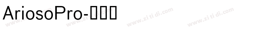 AriosoPro字体转换