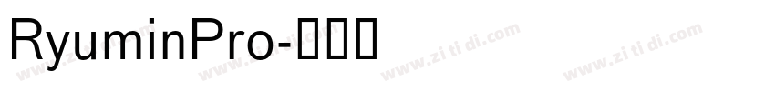 RyuminPro字体转换