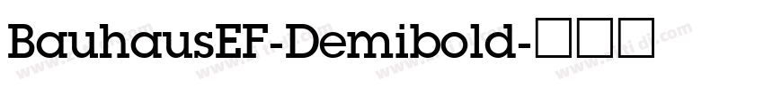 BauhausEF-Demibold字体转换