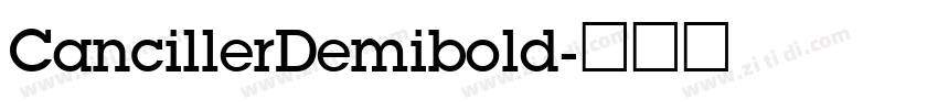 CancillerDemibold字体转换