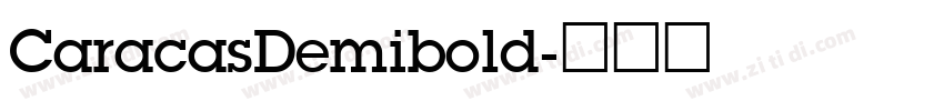 CaracasDemibold字体转换