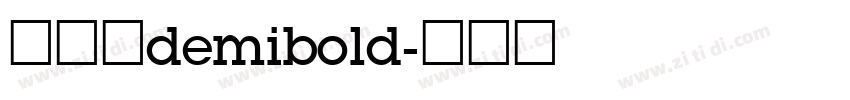 天舒宋demibold字体转换