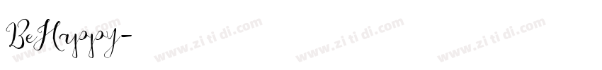 BeHappy字体转换