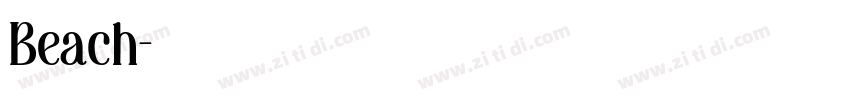 Beach字体转换