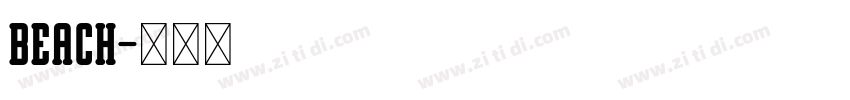 Beach字体转换