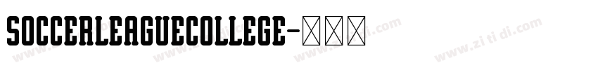 SoccerLeagueCollege字体转换