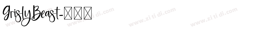 GrislyBeast字体转换
