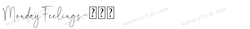 MondayFeelings字体转换