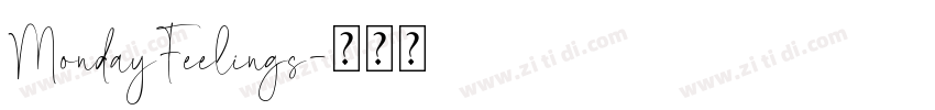 MondayFeelings字体转换
