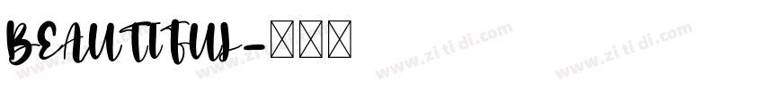 BEAUTIFUL字体转换