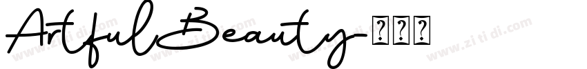 ArtfulBeauty字体转换