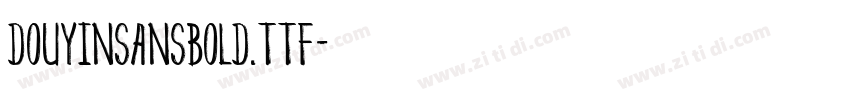 DouyinSansBold.ttf字体转换