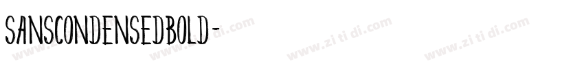 SansCondensedBOLD字体转换
