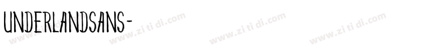 UnderlandSans字体转换
