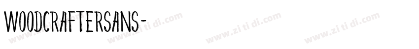 WoodcrafterSans字体转换